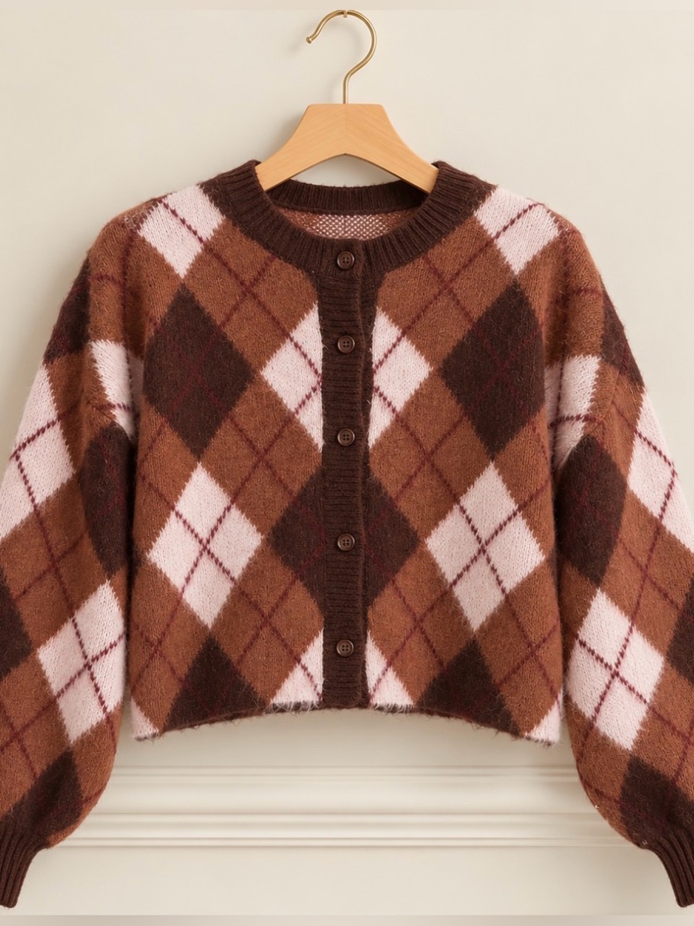 Love! NWT En Saison Tuckernuck Argyle Fall ‘26 Cardigan Sweater S M L